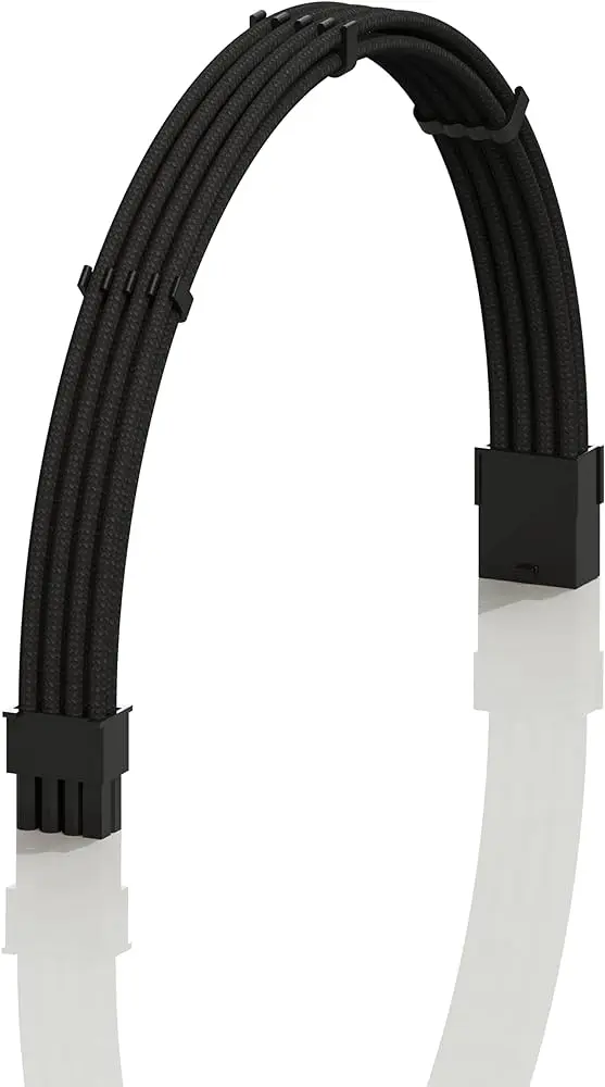EXTENSION CUSTOM CABLE GPU 8 PIN BLACK